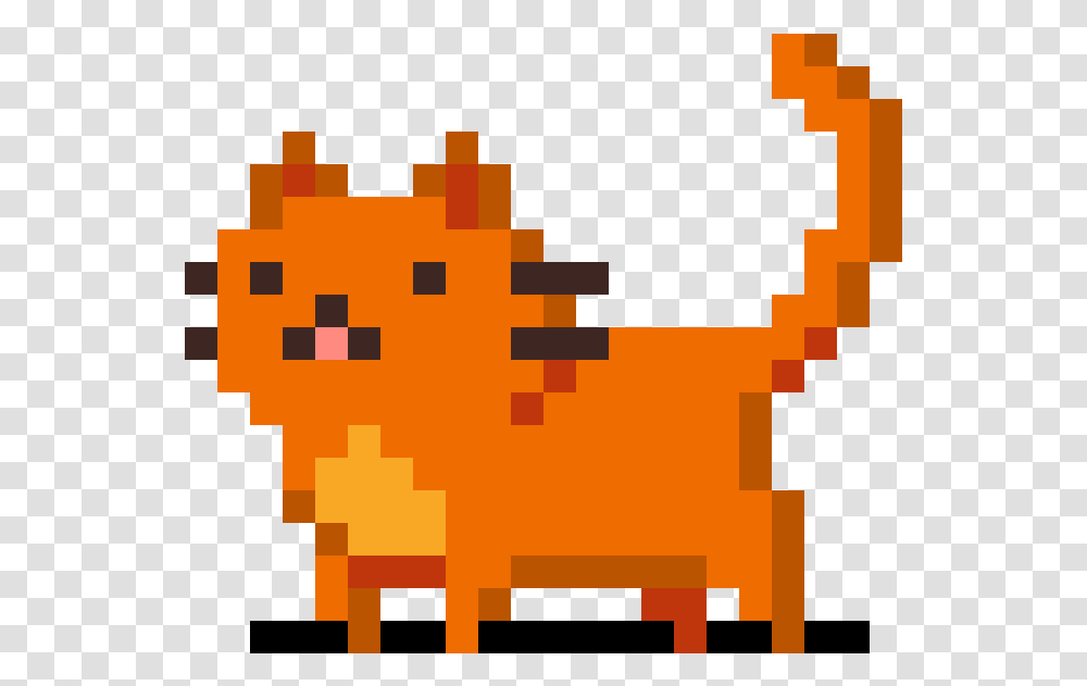 Download Orange Cat Cat Pixel Art, Pac Man, Urban, Minecraft Transparent Png