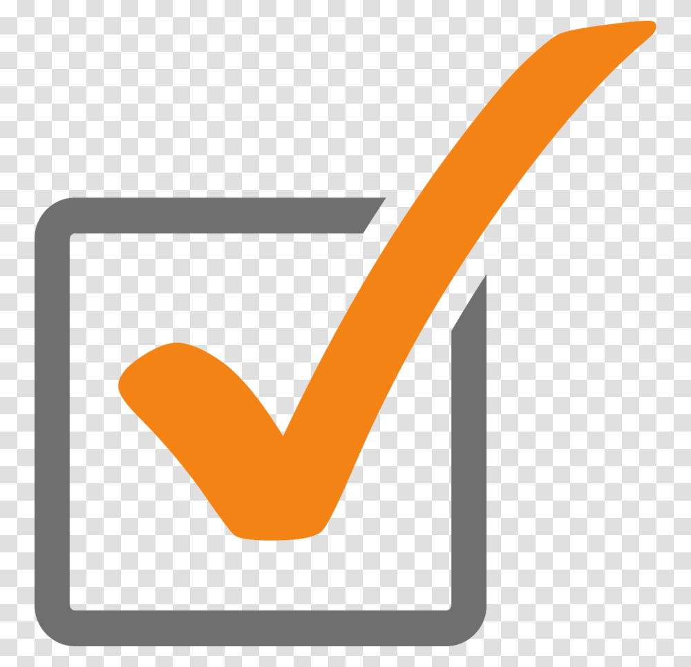 Download Orange Check Box Clipart Check Mark Computer Icons Clip, Axe, Tool, Logo Transparent Png