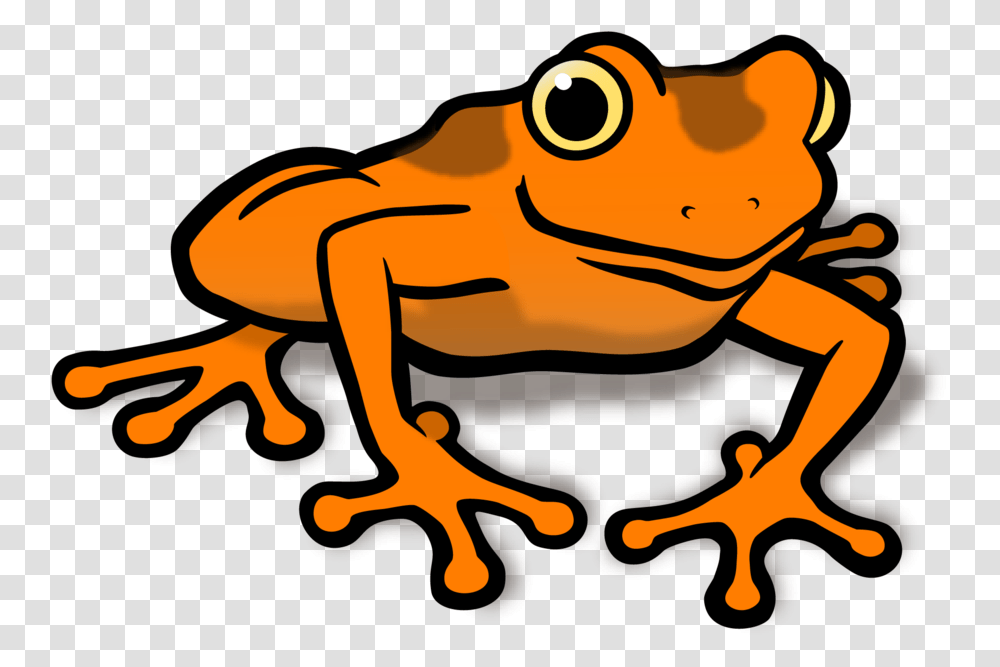 Download Orange Clipart Frog Clipart Frog Full Size Clipart Frog, Wildlife, Animal, Amphibian, Toad Transparent Png