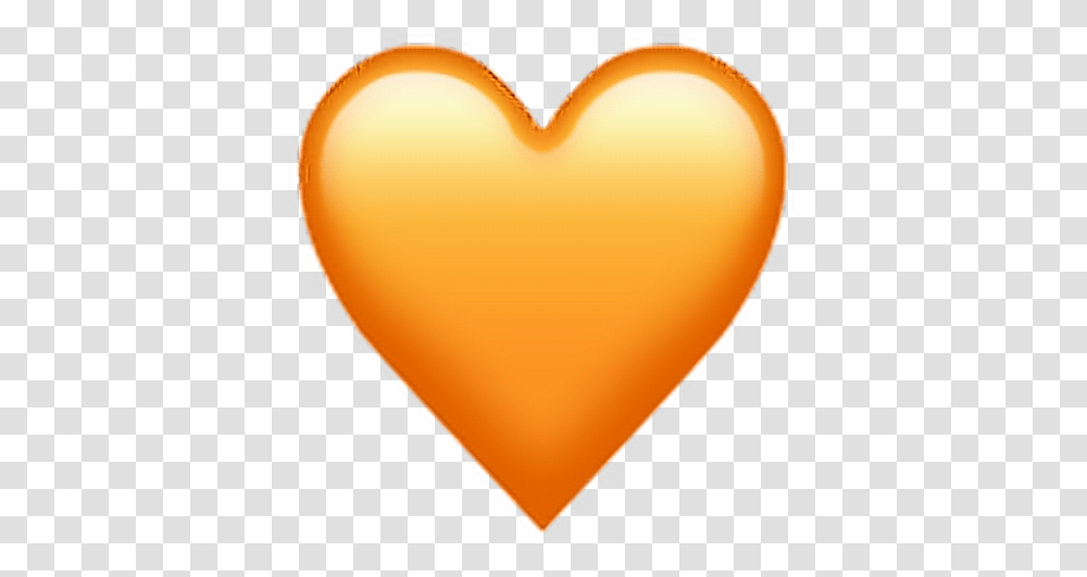 Download Orange Heart Emoji Uokplrs Heart, Balloon, Label, Text Transparent Png