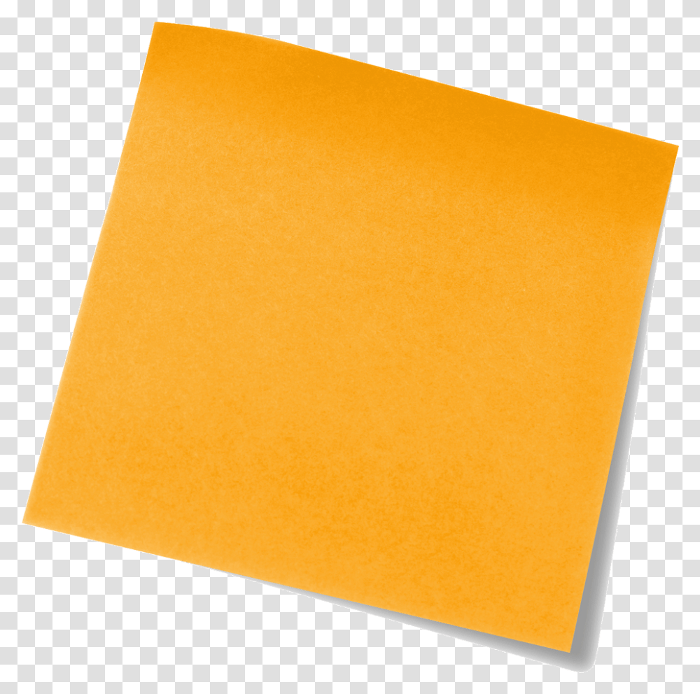 Download Orange Post It Note Image Orange Sticky Note, Lighting, Box, Paper, Rug Transparent Png