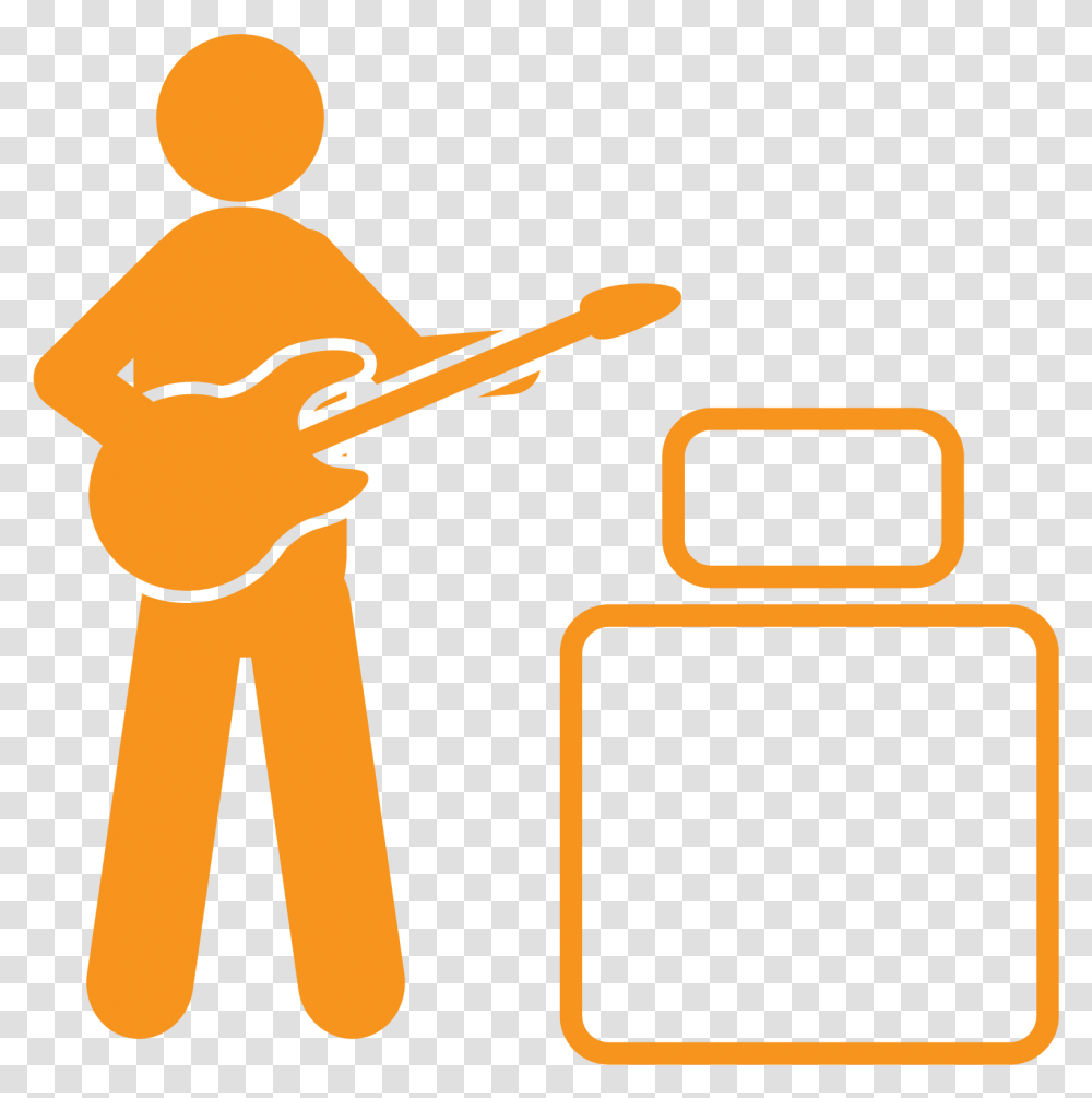 Download Orange Rock Guitar Intermediate Exam Guitar Clip Art, Person, Human, Hand, Symbol Transparent Png