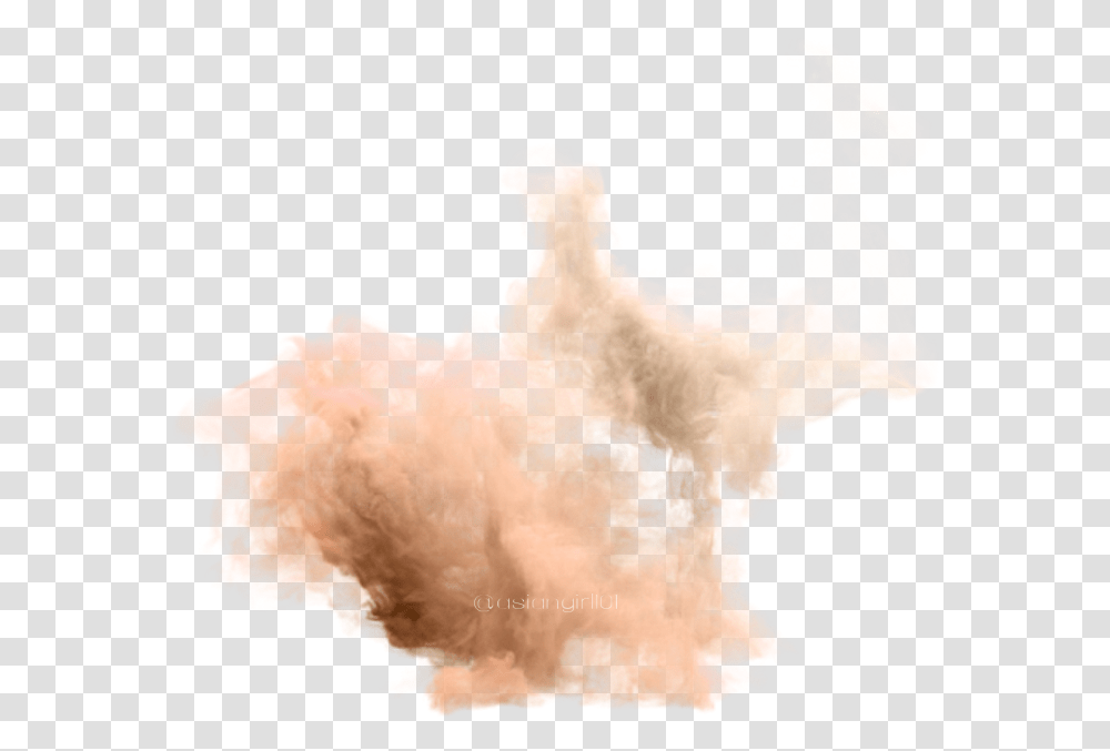 Download Orange Smoke Clouds Ftestickers Smoke Clouds Smoke Texture, Snowman, Outdoors, Nature, Animal Transparent Png