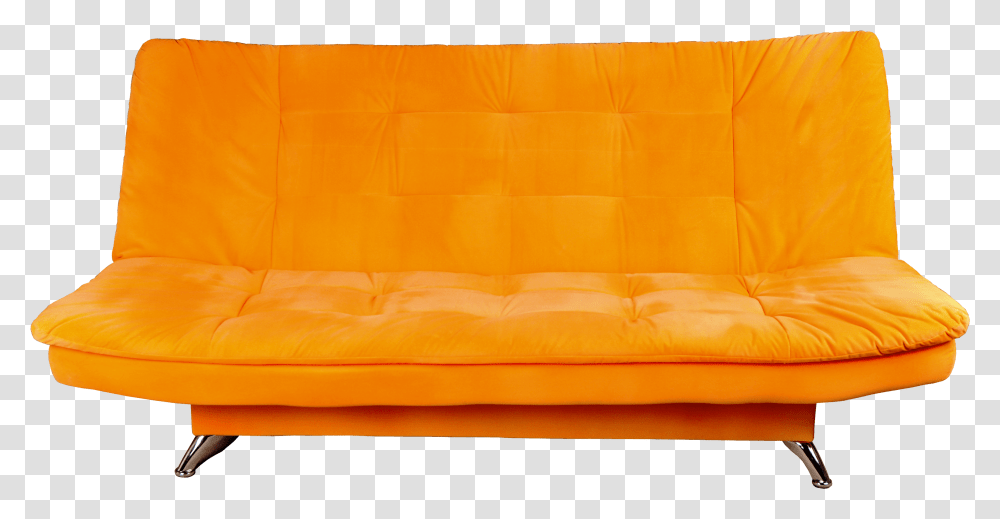 Download Orange Sofa Image Orange Sofa Transparent Png