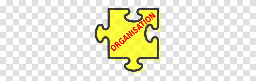 Download Organisation Clipart Organization Clip Art Yellow Text, Alphabet, Jigsaw Puzzle, Game, Key Transparent Png