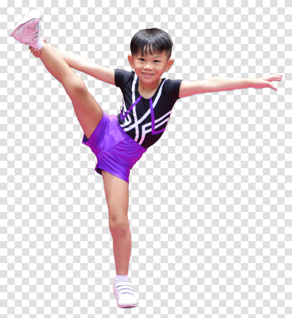 Download Our Aerobic Gymnastics Course For Cheerleading, Person, Human, Acrobatic, Sport Transparent Png