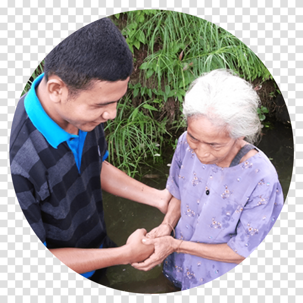 Download Our Partner Works Among An Unreached People Holding Hands, Person, Plant, Senior Citizen Transparent Png