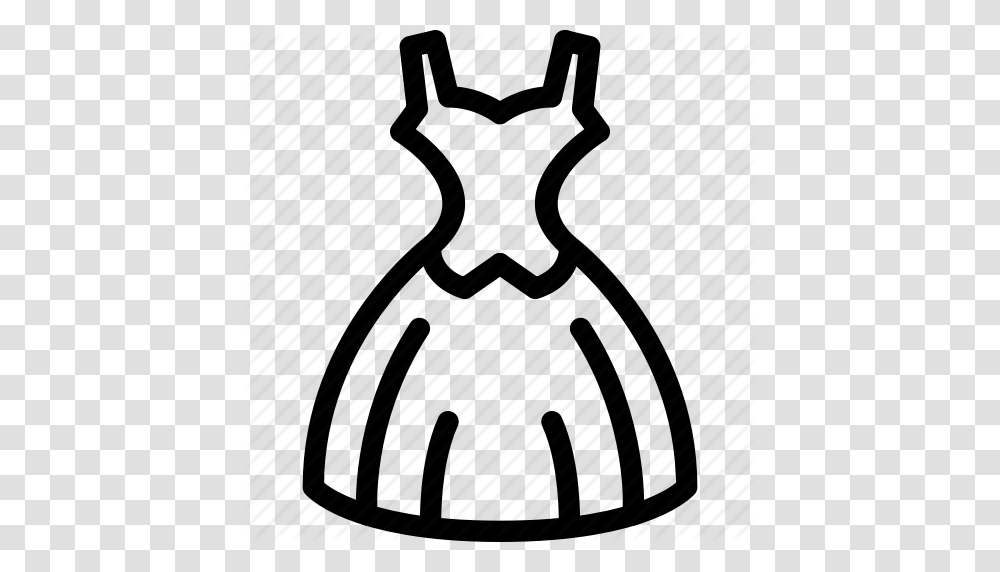 Download Outline Image Of Frok Clipart Dress Frock Clip Art, Piano, Leisure Activities, Musical Instrument, Pottery Transparent Png
