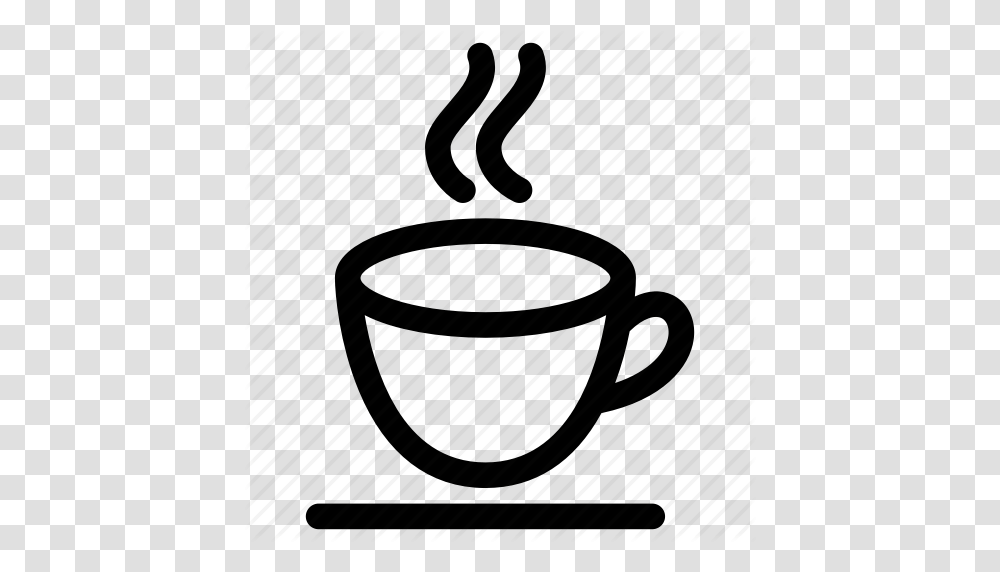 Download Outline Image Of Hot Tea Clipart Coffee Cup Tea Coffee, Piano, Leisure Activities, Musical Instrument Transparent Png