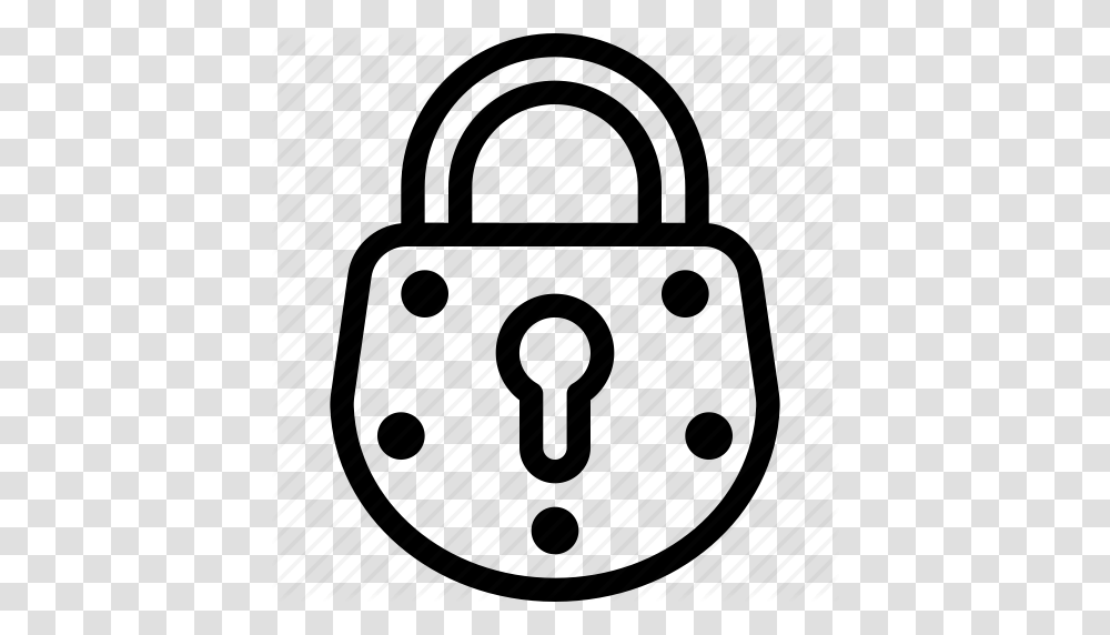 Download Outline Images Of Lock Clipart Lock Clip Art Lock Door, Handbag, Accessories, Accessory, Purse Transparent Png