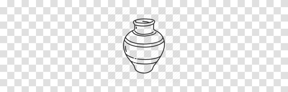 Download Outline Picture Of Pot Clipart Clip Art Illustration, Jar, Pottery, Urn, Vase Transparent Png