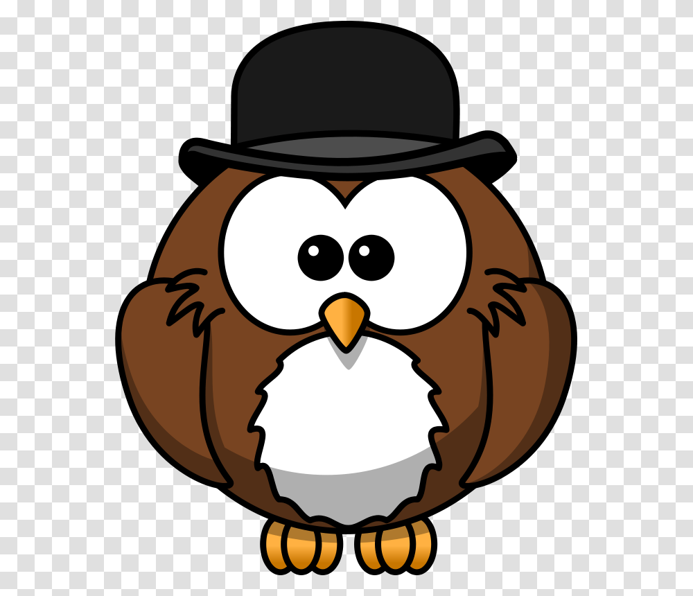 Download Owl Animal Bird Bowler Owl Cartoon, Penguin, Fowl Transparent Png