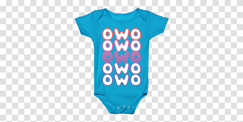 Download Owo Anime Emoticon Face Baby Onesy Dont Fucking Heart, Clothing, Apparel, T-Shirt Transparent Png