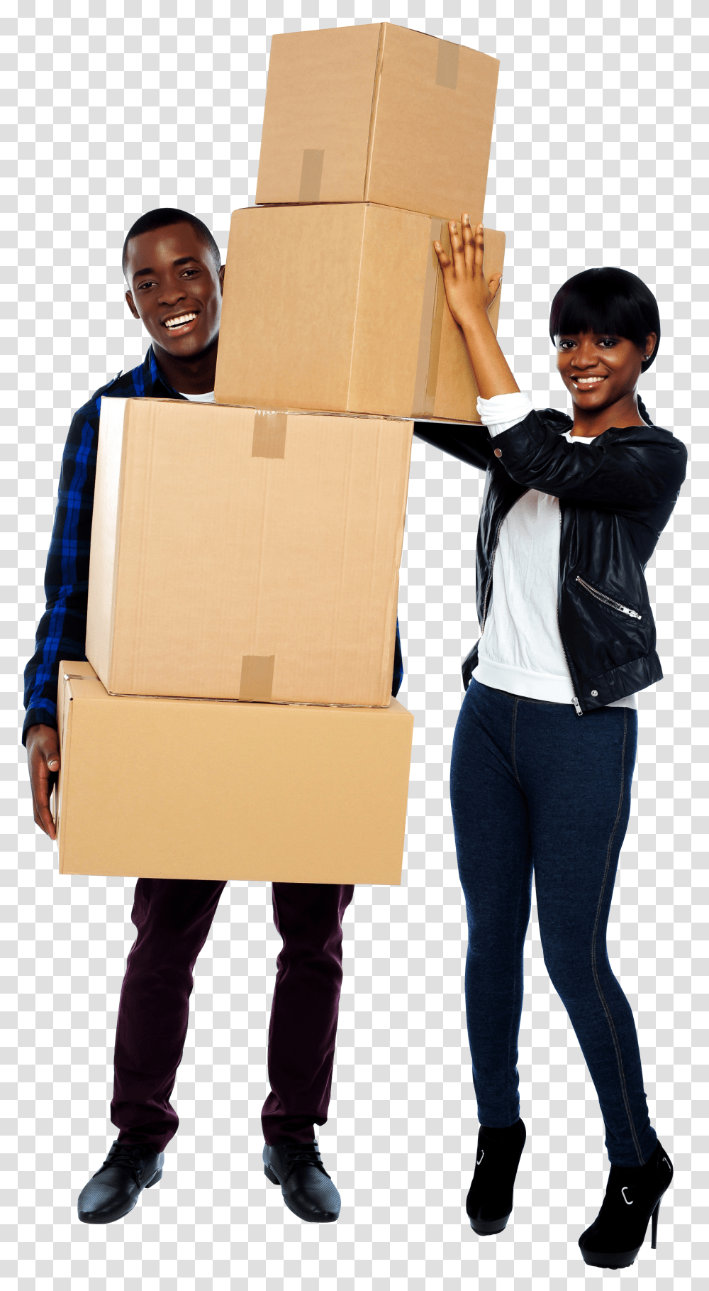 Download Packing Free Commercial Use Image Moving People With Box Transparent Png