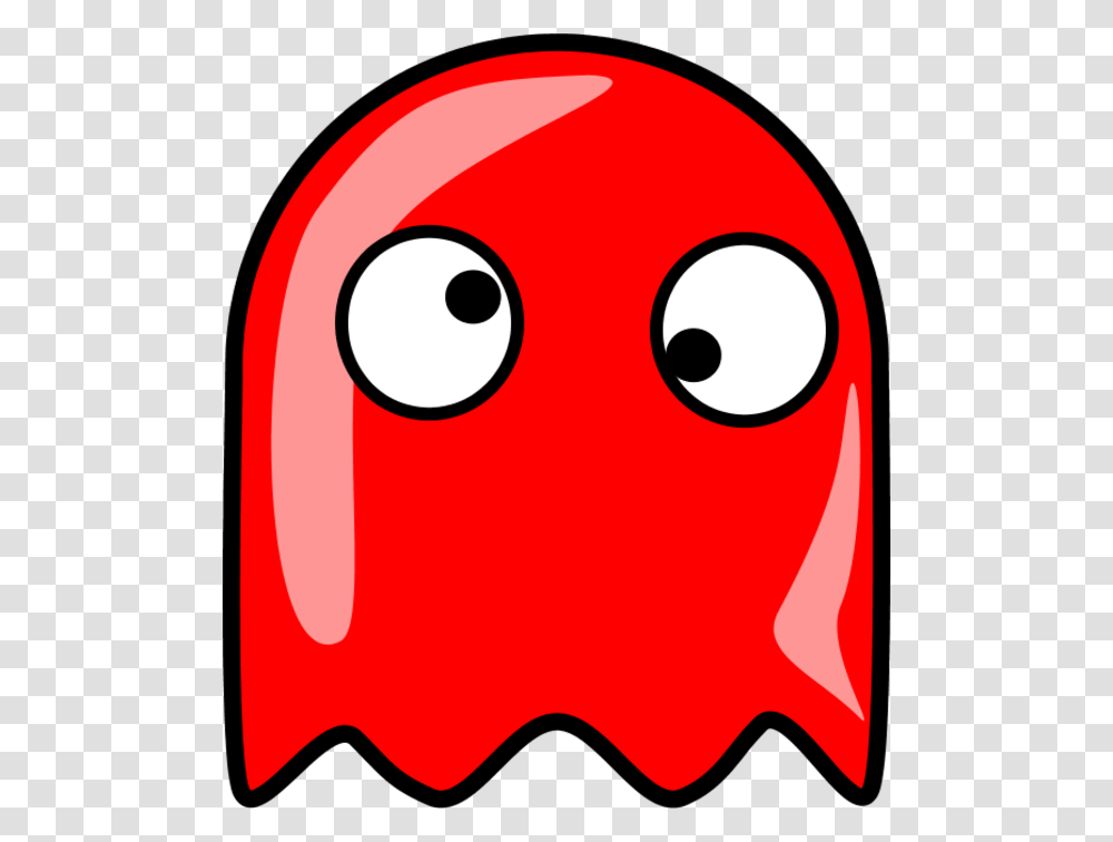 Download Pacman Ghost Clipart Pac Man Ghosts Clip Art Red Smile, Giant Panda, Bear, Wildlife, Mammal Transparent Png