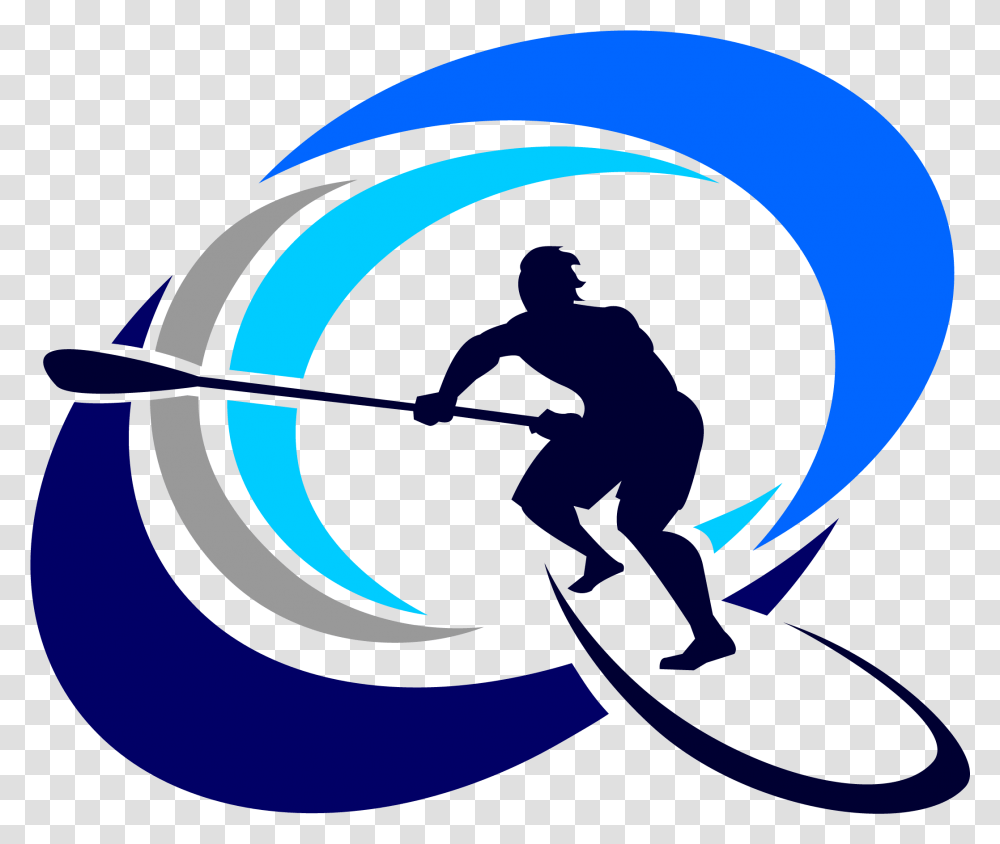 Download Paddle Hq Image In Stand Up Paddle Board Logo, Person, Human, Sport, Badminton Transparent Png