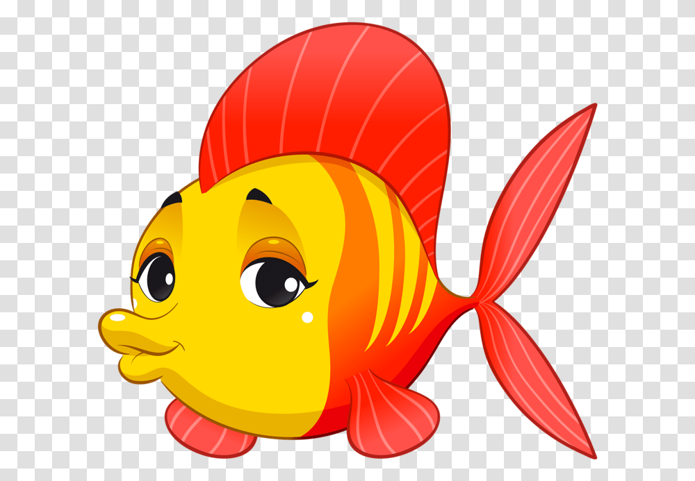 Download Painted Flower Pots Fish Swimming Ocean Desenho De Peixe Colorido, Goldfish, Animal, Toy Transparent Png