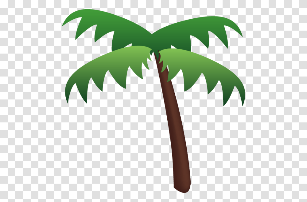 Download Palm Tree Emoji Icon Emoji Island, Leaf, Plant, Green, Arecaceae Transparent Png