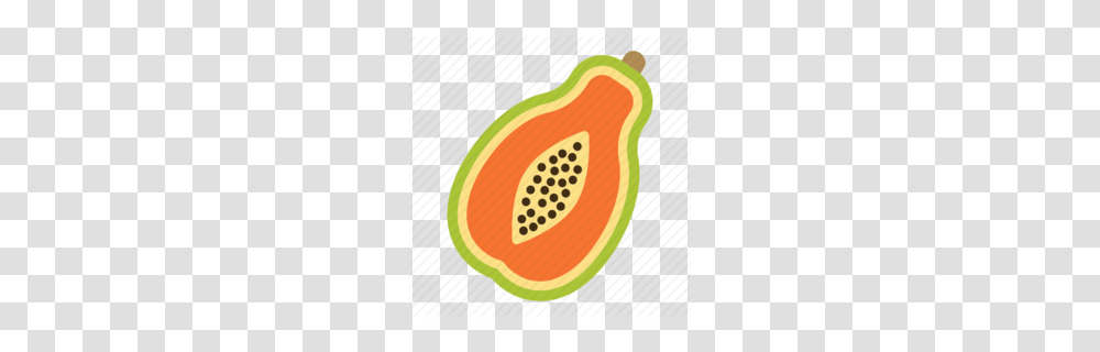 Download Papaya Vector Clipart Papaya Clip Art Papaya, Plant, Fruit, Food, Rug Transparent Png