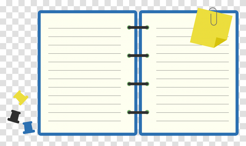 Download Paper Diary Image With No Vertical, Text, Page Transparent Png