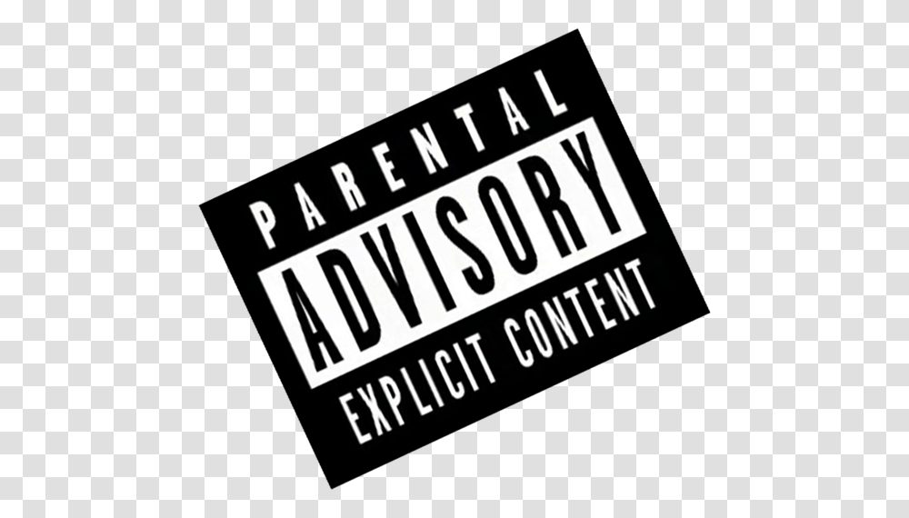 Download Parental Advisory Parental Advisory Small Parental Advisory Small Logo, Text, Label, Alphabet, Face Transparent Png