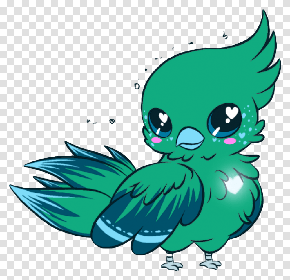 Download Parrot Kawaii Cute Blue Bird Pirate Yellow Kawaii Cute Bird Drawing, Jay, Animal, Graphics, Art Transparent Png