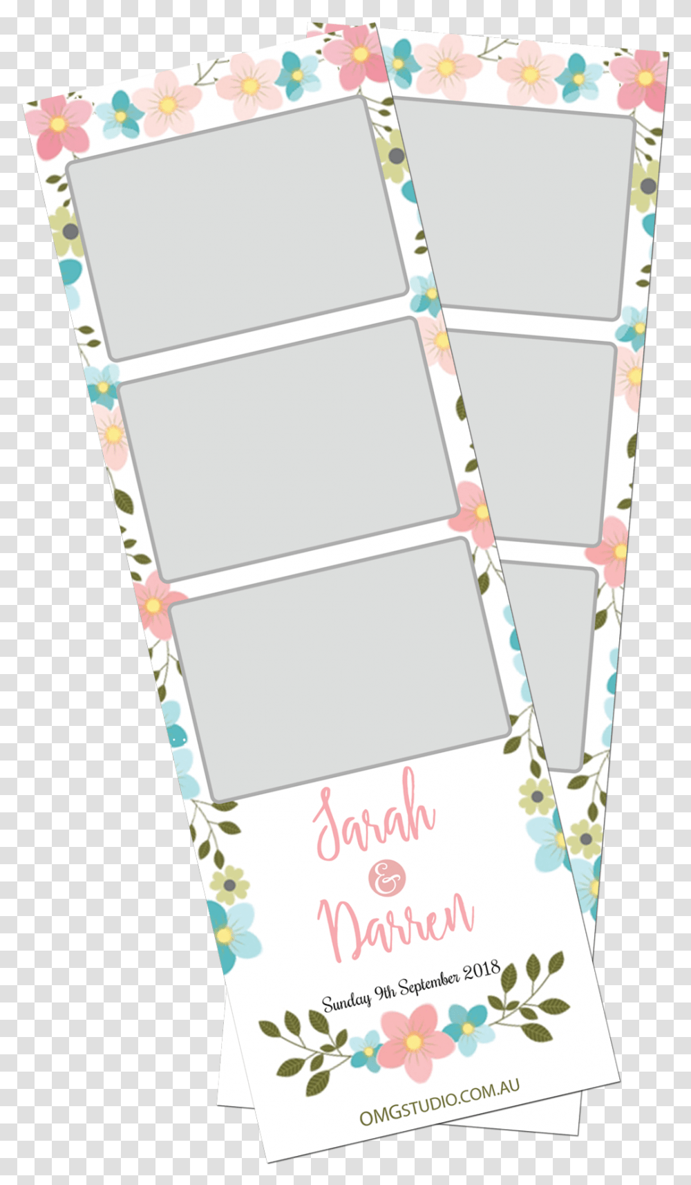 Download Pastel Flowers Photobooth Print Paper Full Size Screenshot, Text, Page, Plot, Outdoors Transparent Png