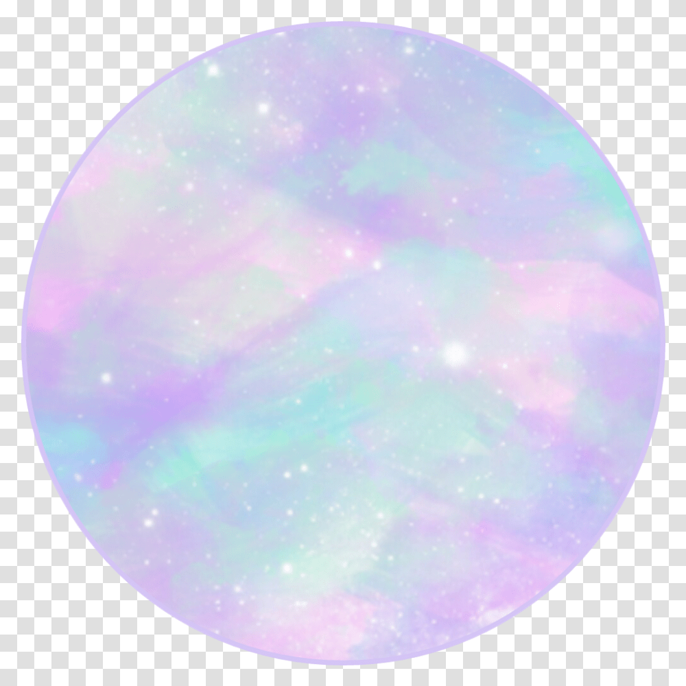 Download Pastel Galaxy Sticker Circle Clave De Sol, Moon, Outer Space, Night, Astronomy Transparent Png