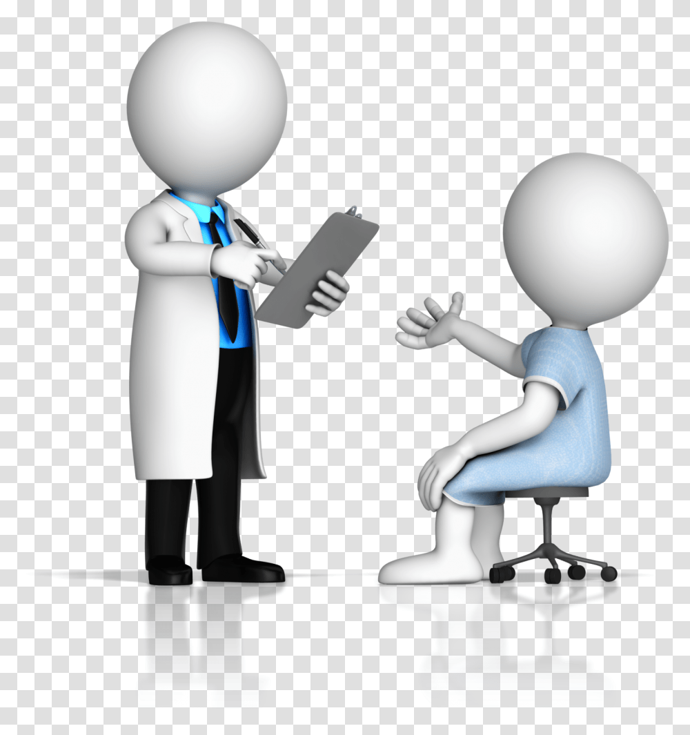 Download Patient Persona Doctor And Patient Animated Patients Clipart, Performer, Magician, Juggling, Clothing Transparent Png