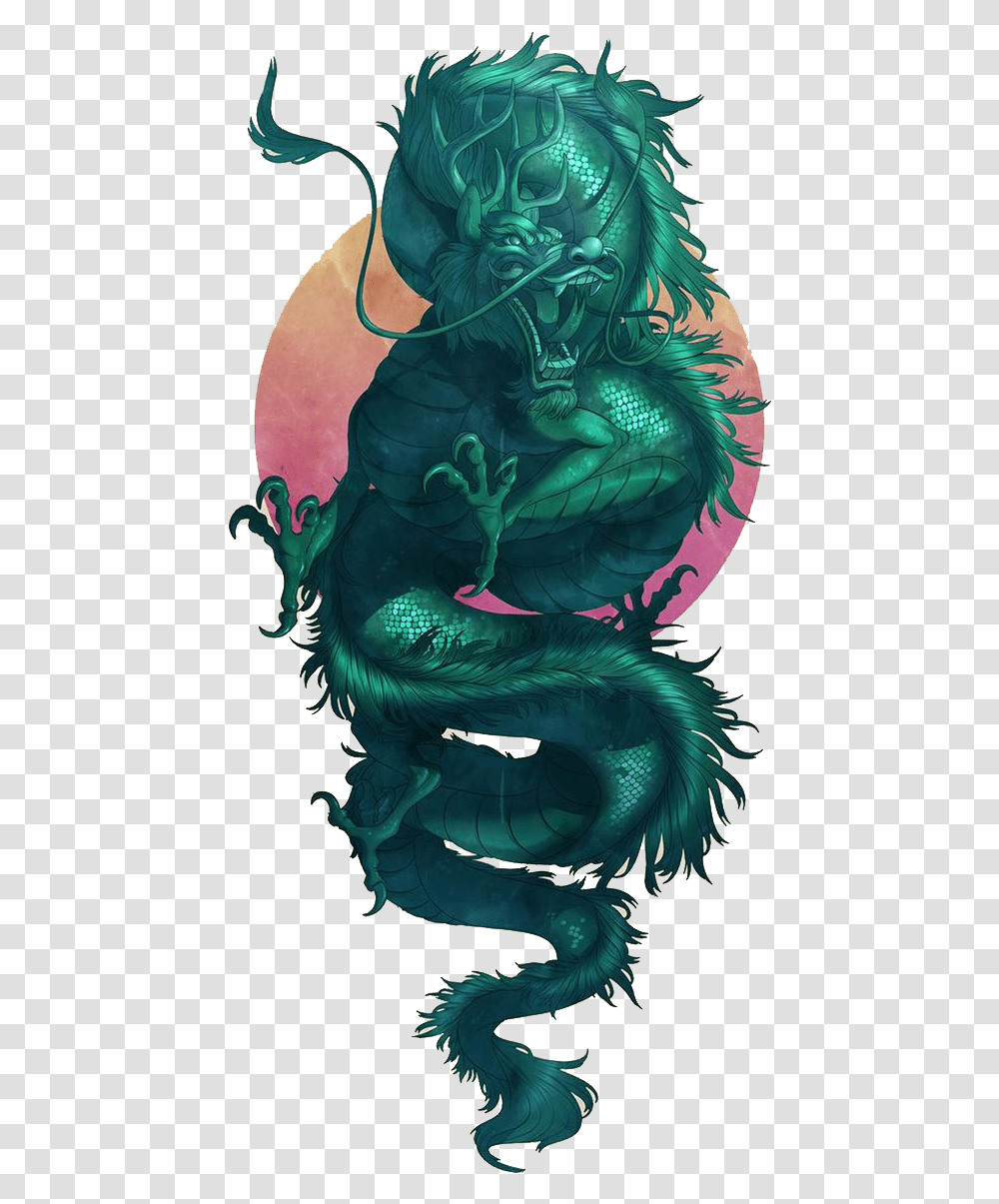 Download Pattern Jade Green Illustration Dragon Image Art Chinese Jade Dragon, Alien, Statue, Sculpture, Mammal Transparent Png