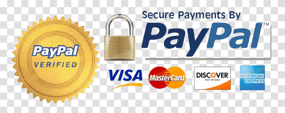 Download Paypal Verified Seal Secure Payments Paypal Seal, Security, Text, Lock Transparent Png