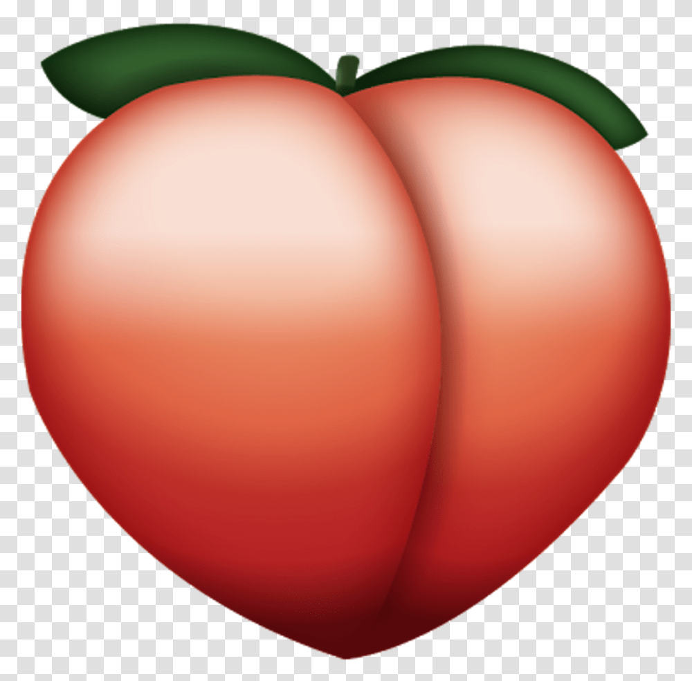 Download Peach Emoji Icon Emoji Island Background Peach Emoji, Balloon, Plant, Fruit, Food Transparent Png