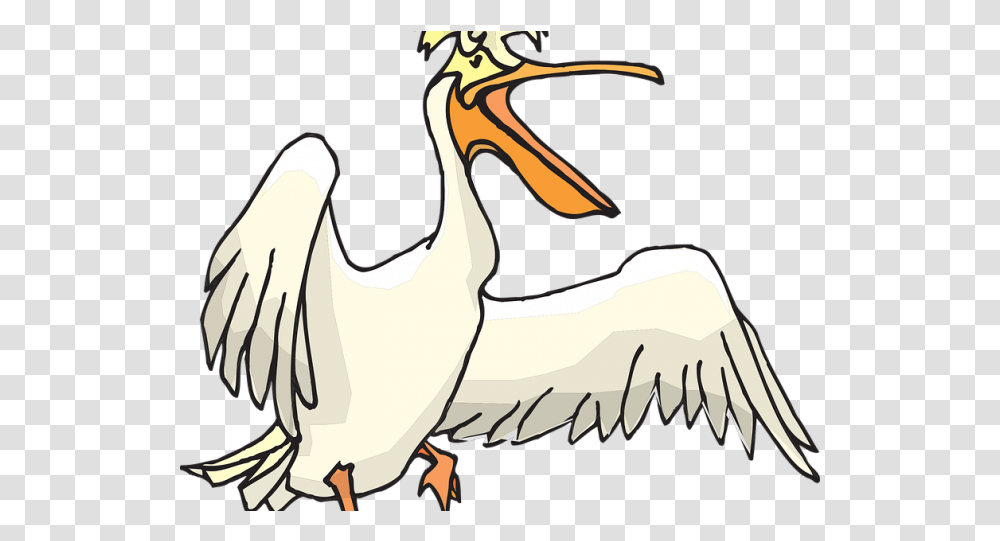 Download Pelican Clipart Pelican Drawing Svg File Pelican Bird Svg, Animal, Horse, Mammal Transparent Png