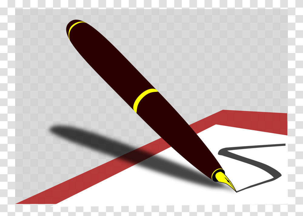 Download Pen Clipart Pens Fountain Pen Clip Art Pen Line Font, Sport, Sports, Drawing, Team Sport Transparent Png