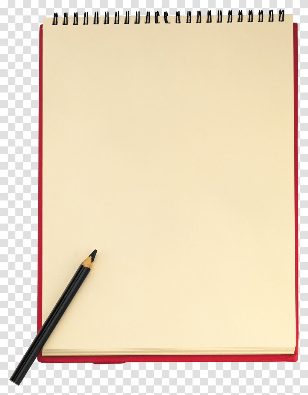 Download Pencil Paper Sheet Notebook Notebook And Paper, Page, Diary Transparent Png