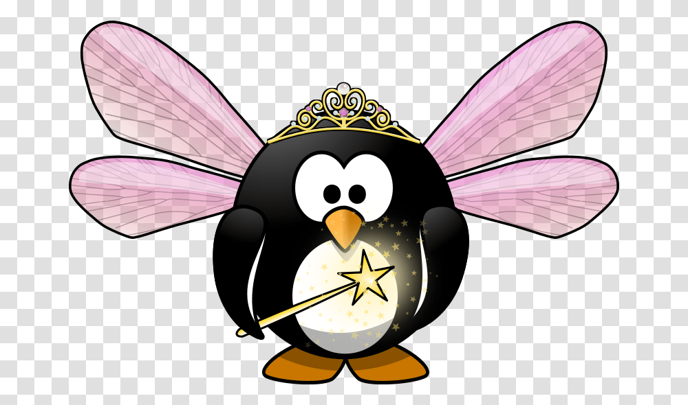 Download Penguin Fairy Clipart Little Penguin The Crested Penguins, Animal, Accessories, Accessory, Jewelry Transparent Png