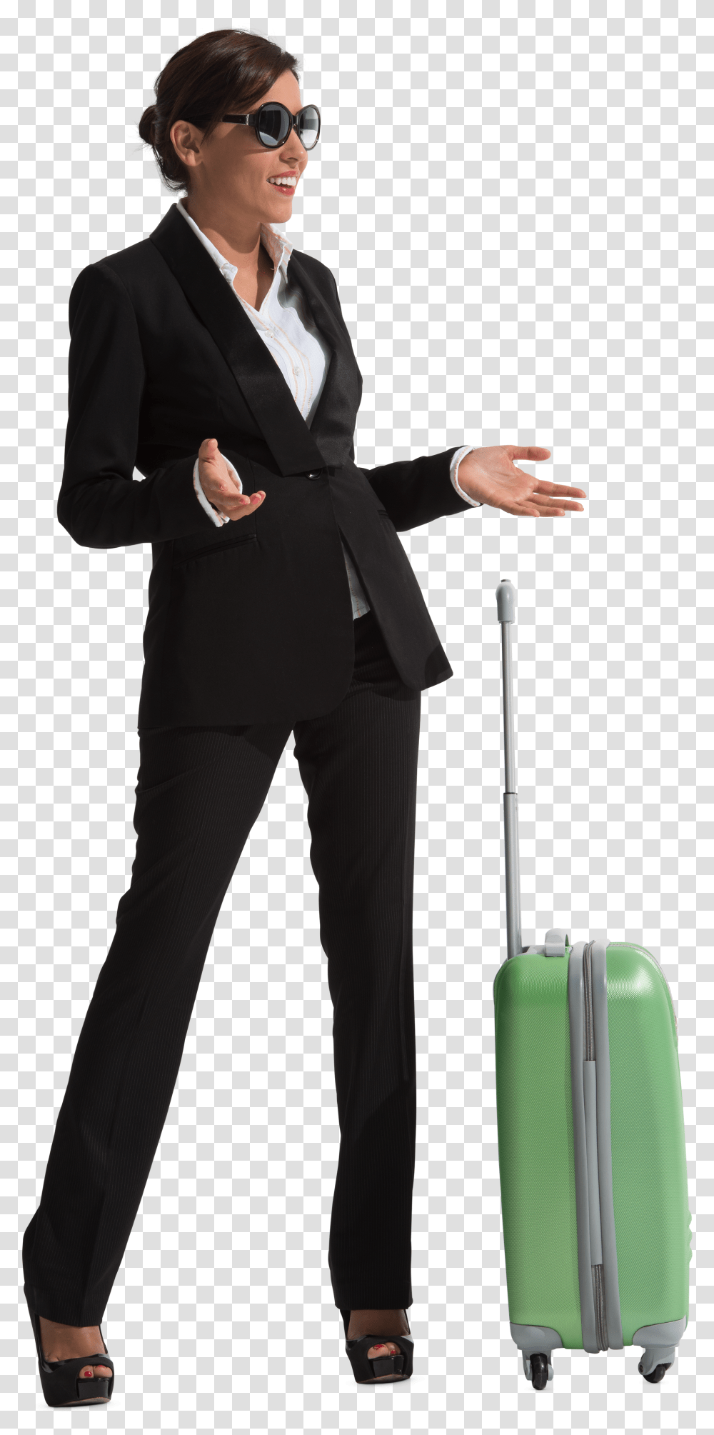 Download People Kid Format With Background Person With Suitcase Transparent Png