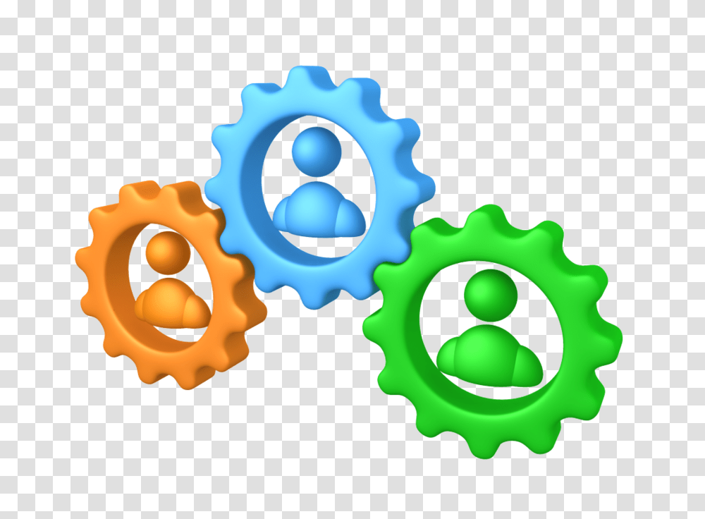 Download People With Gears Clipart Teamwork Royalty Free Logo Teamwork 3 People, Rattle, Symbol, Food, Graphics Transparent Png