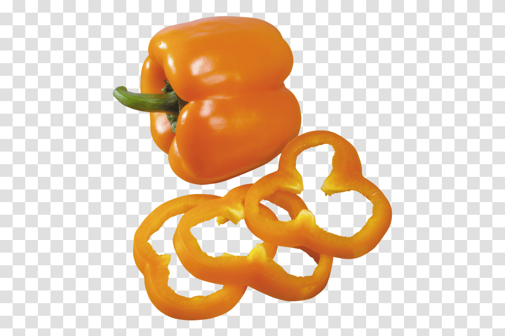 Download Pepper Slices Habanero Chili Full Size Bell Pepper Slice, Plant, Food, Vegetable Transparent Png