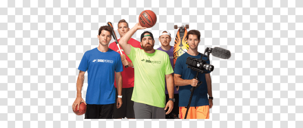 Download Perfect Sport Entertainment Dude Youtube Youtuber Dude Perfect, Person, Human, Clothing, Apparel Transparent Png