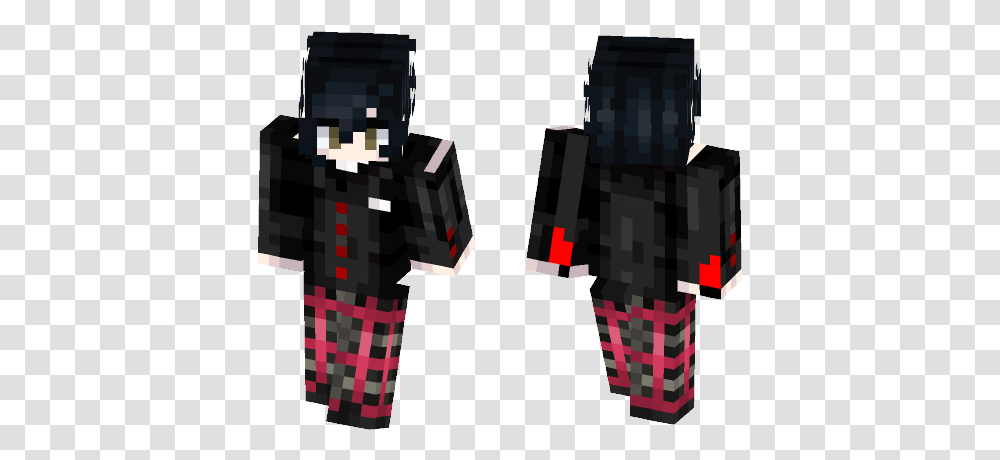 Download Persona 5 Protagonist Minecraft Skin For Free Man In Suit Minecraft Skin, Clothing, Apparel, Overcoat, Crystal Transparent Png