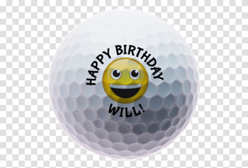 Download Personalised Smiley Face Happy Birthday Golf Balls Speed Golf, Sport, Sports Transparent Png