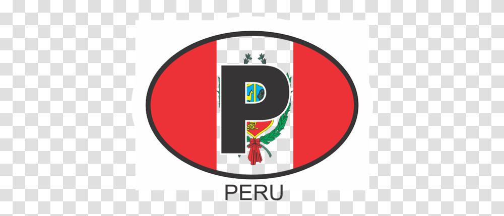 Download Peru Osc1 Colour Oval Car Decal Flag Fridge Partido Nacional Revolucionario, Label, Text, Logo, Symbol Transparent Png