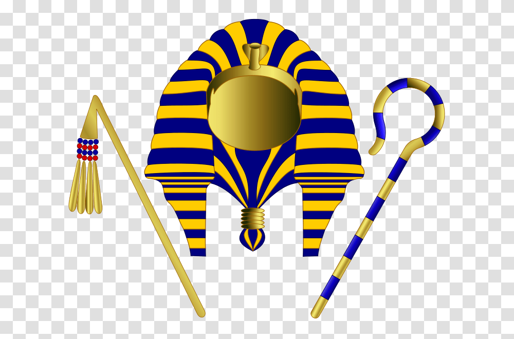 Download Pharaoh Crown Clipart Pharaoh Stick Corona De Faraon Egipcio, Hot Air Balloon, Aircraft, Vehicle, Transportation Transparent Png