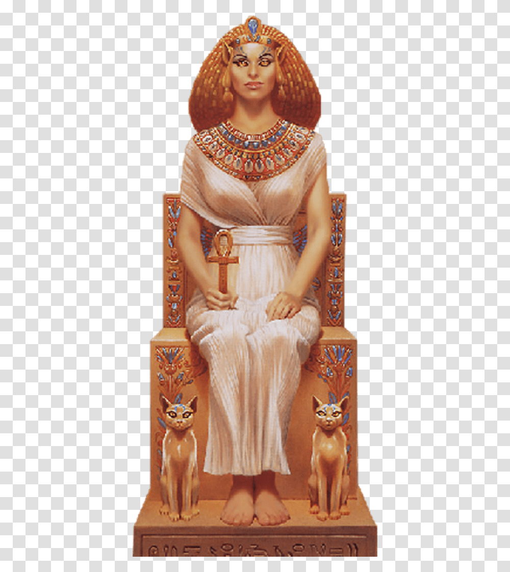 Download Pharaoh Images Background Goddess Bast, Doll, Person, Cat Transparent Png