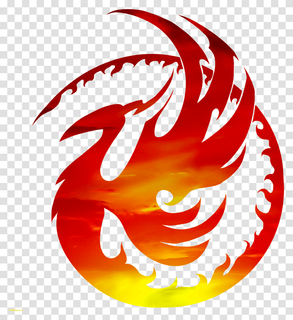 Download Phoenix Phoenix Fire Logo, Animal, Sea Life, Dragon, Seafood Transparent Png