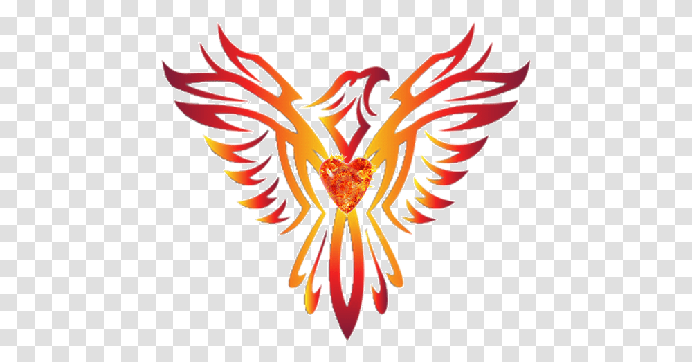 Download Phoenix Rising Wellness Phoenix Wings, Symbol, Emblem, Logo, Trademark Transparent Png