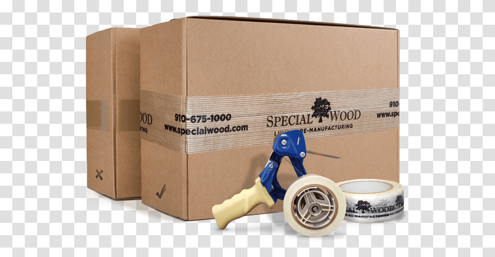 Download Phoenix Tape Video Carton Full Size Image Cello Tape Box, Cardboard, Wheel, Machine, Package Delivery Transparent Png