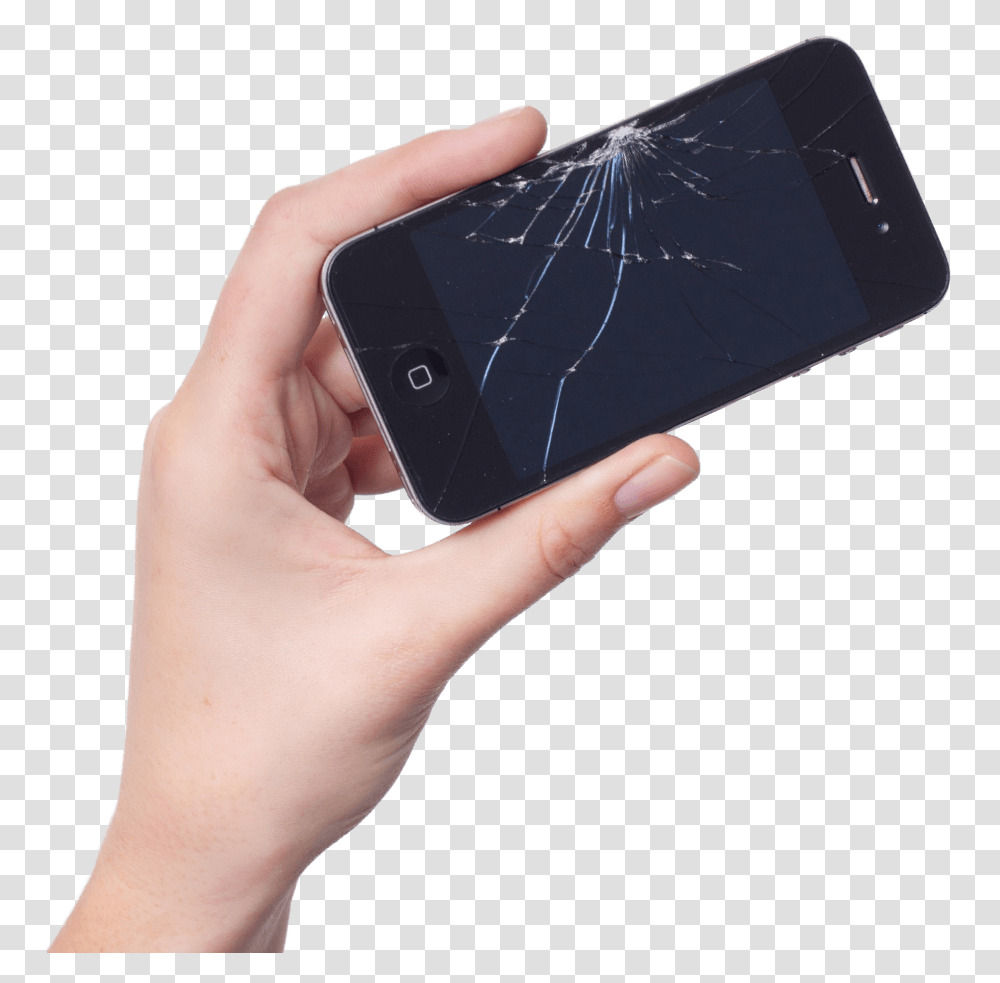 Download Phone In Hand Image For Free Broken Phone In Hand, Person, Human, Electronics, Mobile Phone Transparent Png