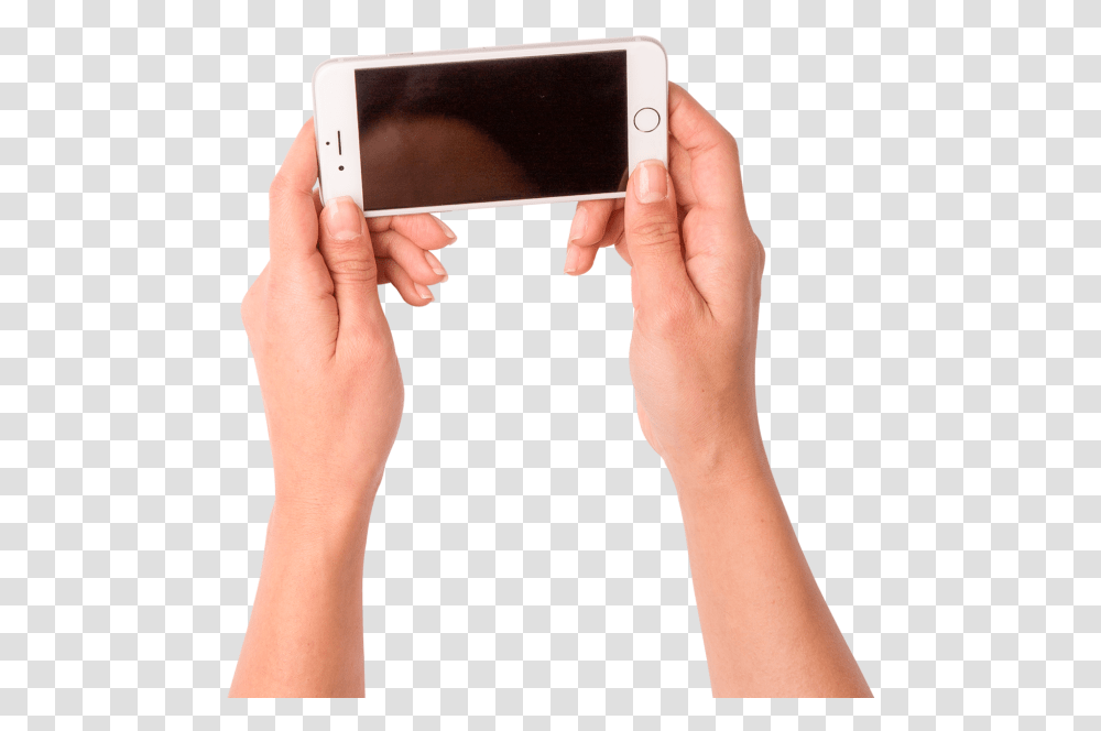 Download Phone In Woman Hand Woman Phone In Hand, Mobile Phone, Electronics, Cell Phone, Person Transparent Png